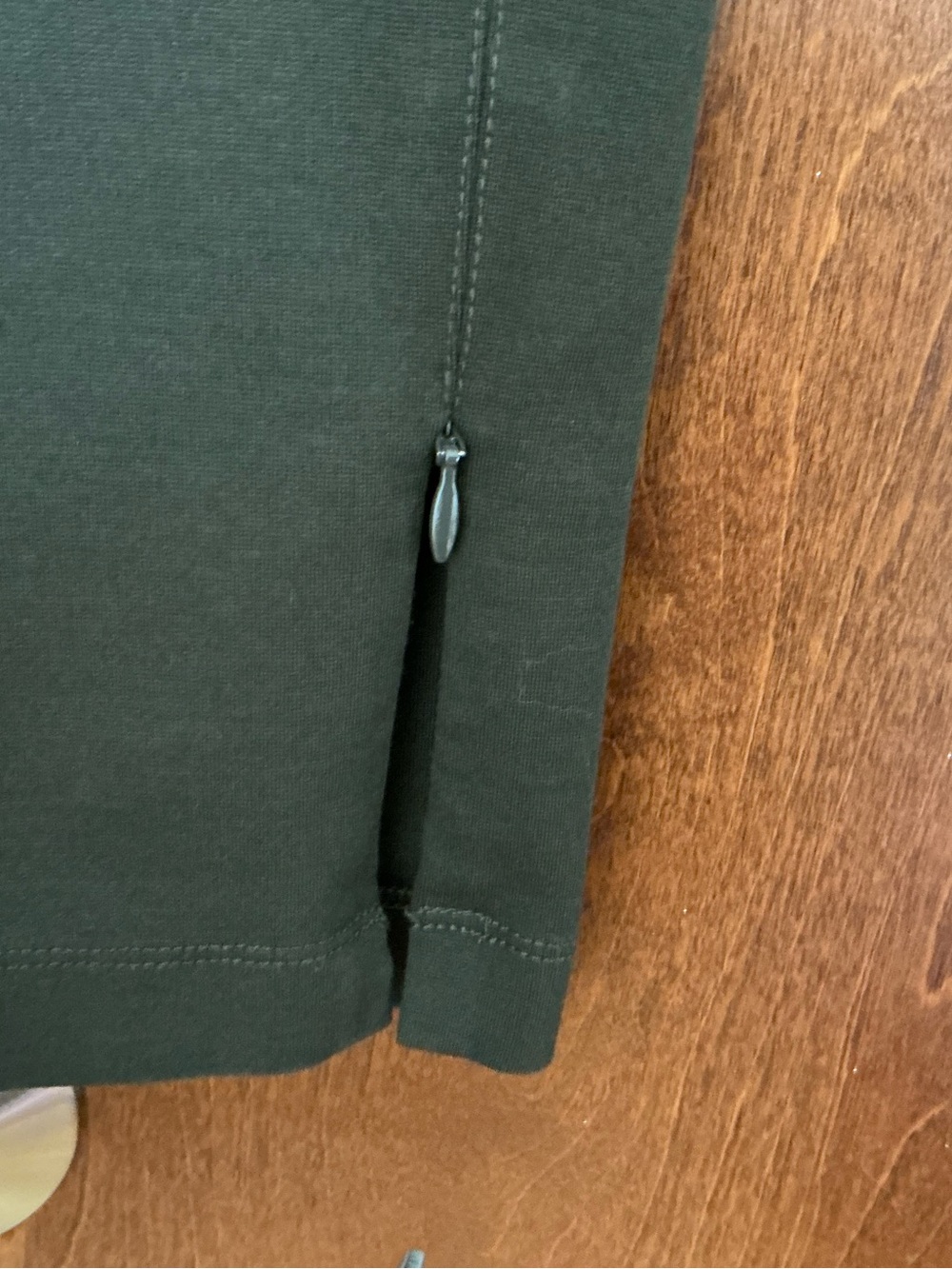 Vince Ponte knit Slim Pants Ankle Zip Size 10 Chocolate Brown Minimalist Career - Picture 7 of 12